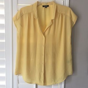 Yellow button front blouse